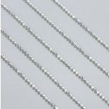 Zdjęcie - Łańcuszek bulion diamentowany srebrny 1,2mm, próba 925